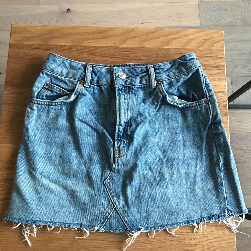 Mini jean skirt